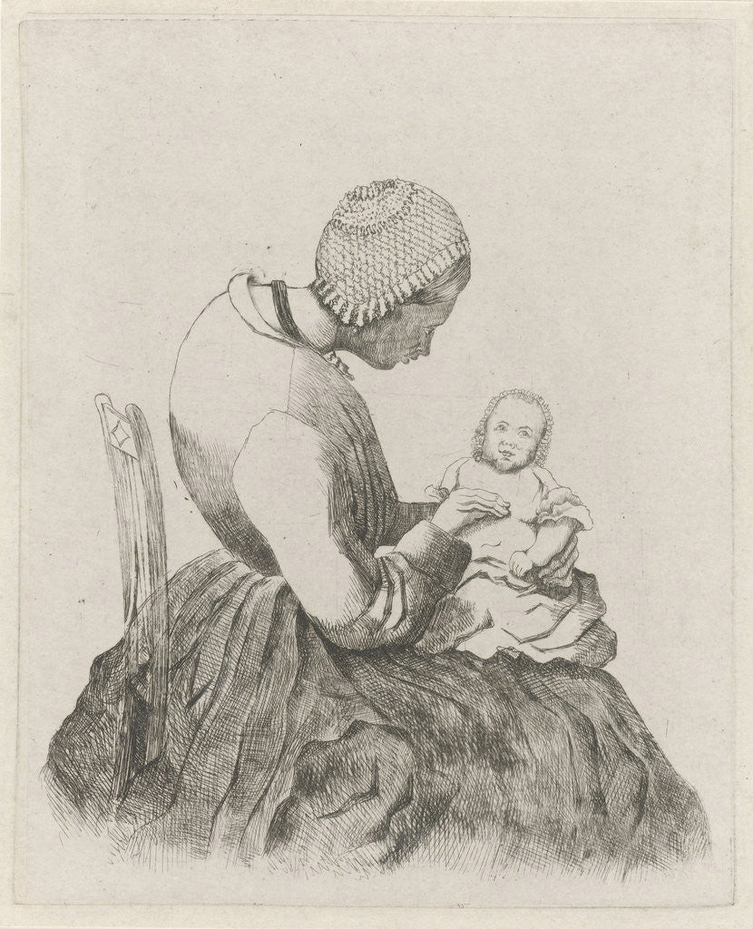 Detail of Mother with child by Eberhard Cornelis Rahms
