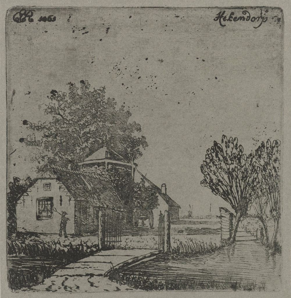Detail of View of Hekendorp by Eberhard Cornelis Rahms