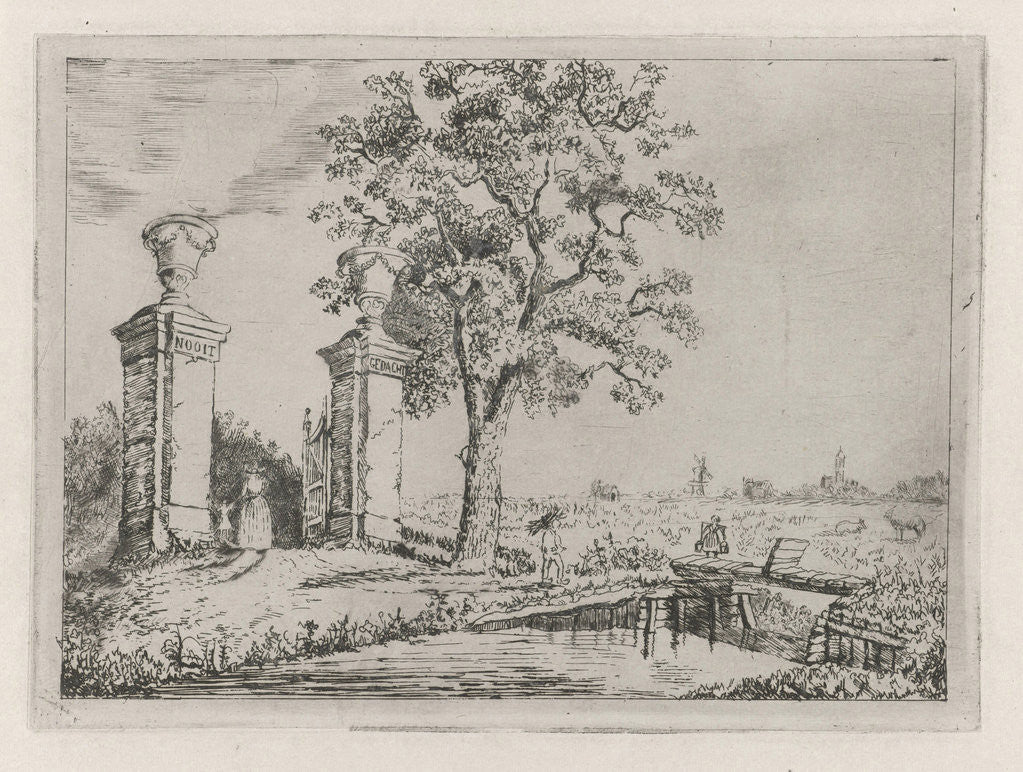 Detail of Entrance to the villa Nooit Gedacht by Eberhard Cornelis Rahms