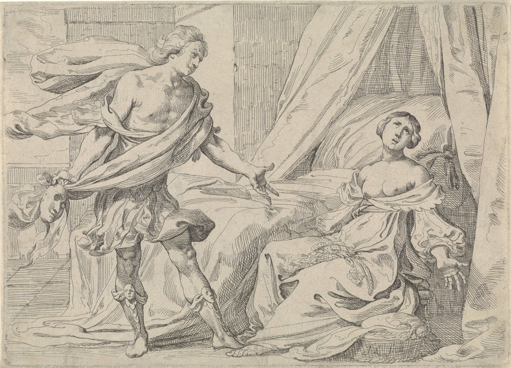 Detail of Cephalus reveals himself to Procris by Johann Liss