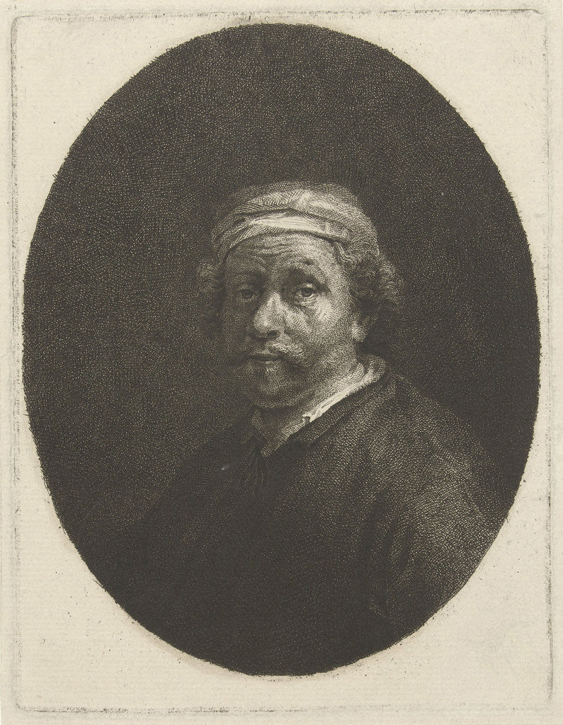 Detail of Portrait of Rembrandt by Rembrandt Harmensz. van Rijn