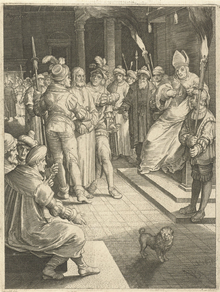 Detail of Christ before Caiaphas by Nicolaes de Bruyn