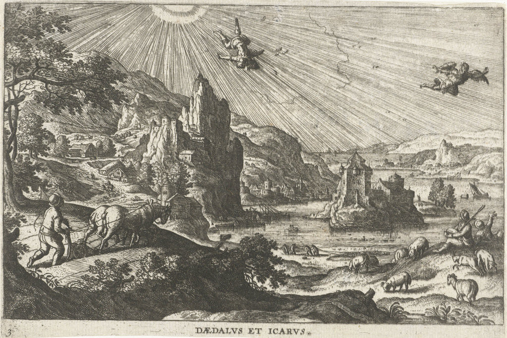 Detail of Fall of Icarus by Anonymous