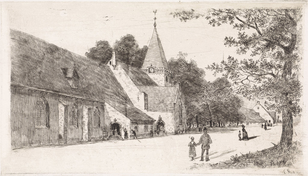 Detail of Grote Kerk Vreeland by Elias Stark