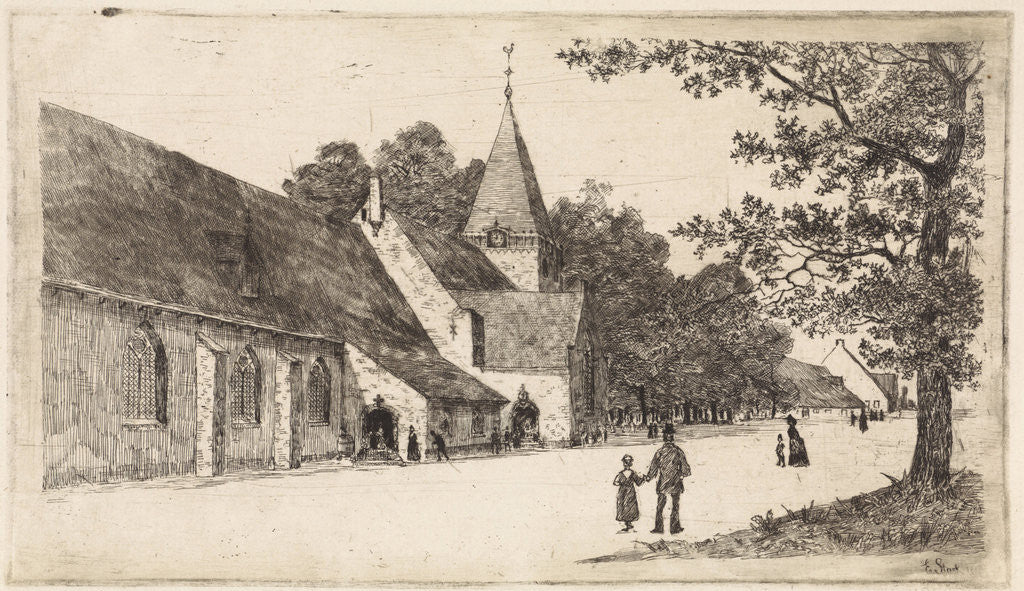 Detail of Grote Kerk Vreeland by Elias Stark