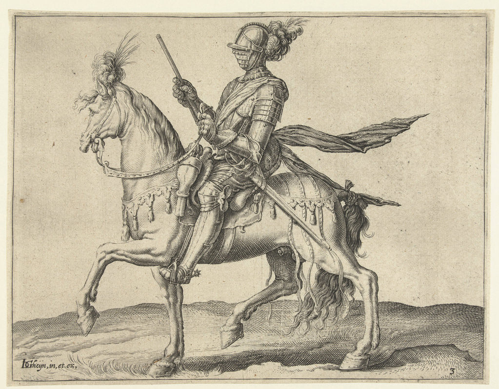 Detail of Captain of Cavalry (captain) by Jacob de Gheyn II