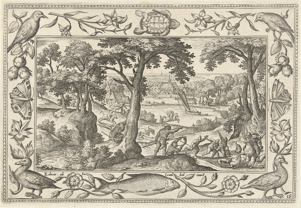 Detail of Boar Hunt by Eduwart van Hoeswinckel