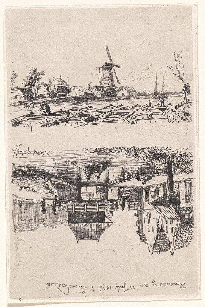 Detail of View of Leidschendam by Joseph Hartogensis