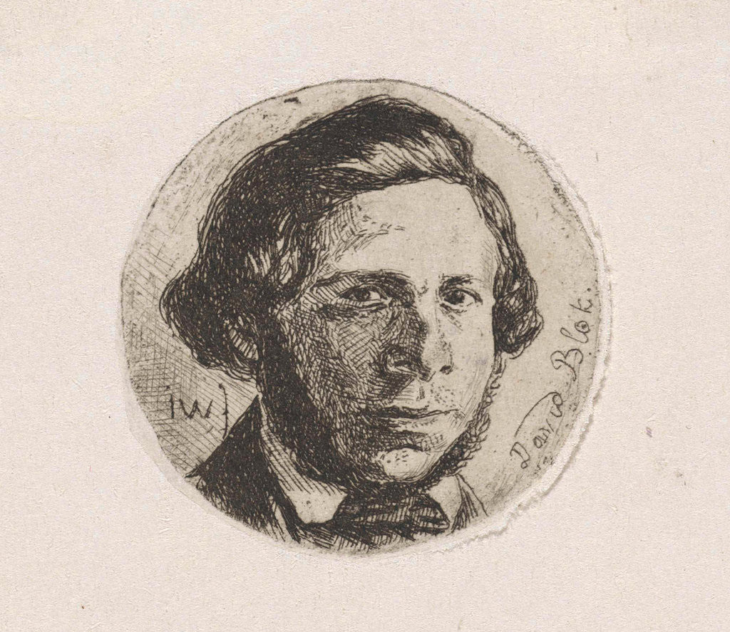 Detail of Portrait of David Block by Jan Weissenbruch