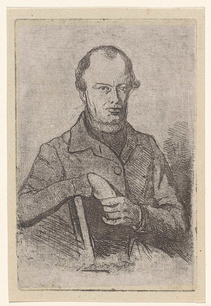 Detail of Portrait of Johannes Adrianus van der Drift by Jan Weissenbruch