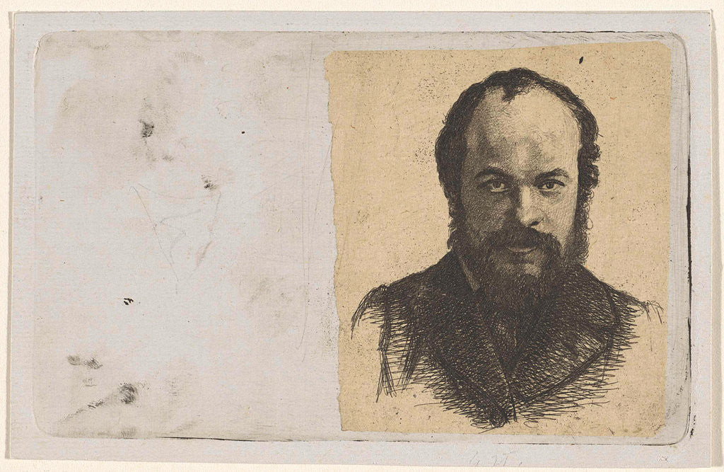 Detail of Portrait of Jan Weissenbruch by Frederik Hendrik Weissenbruch