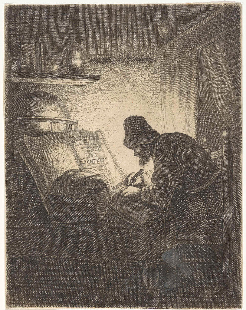 Detail of Mathematician by Jan Gillisz. van Vliet