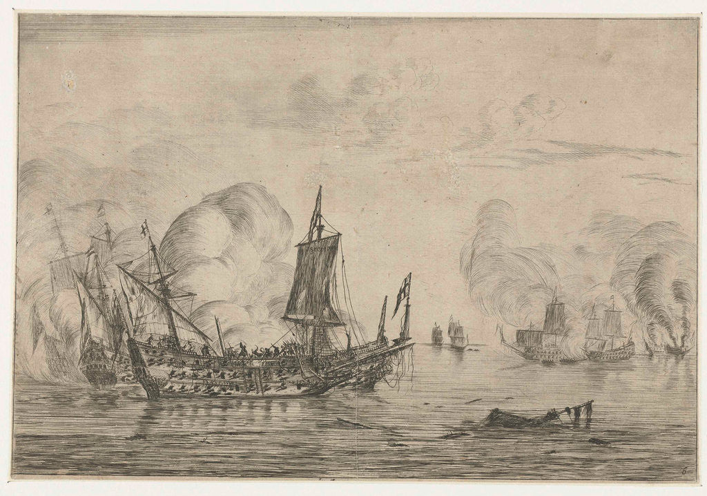 Detail of After the battle by Reinier Nooms