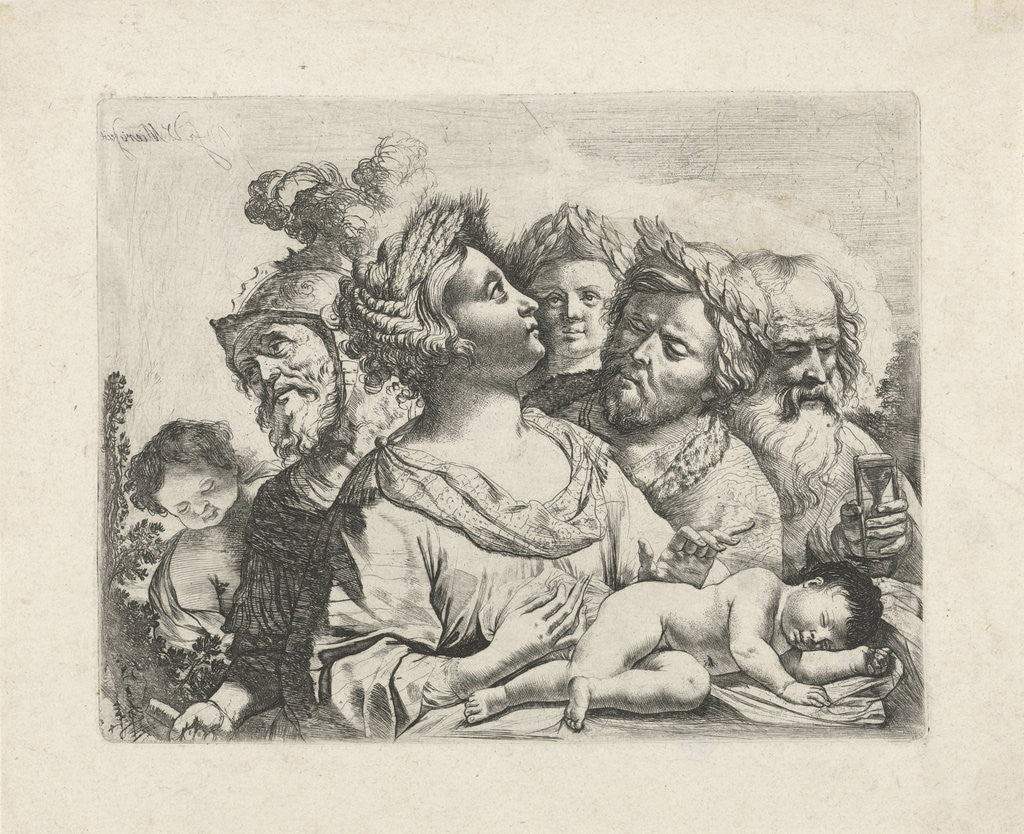 Detail of Ceres, Mars and Saturn (The four ages) by Anonymous