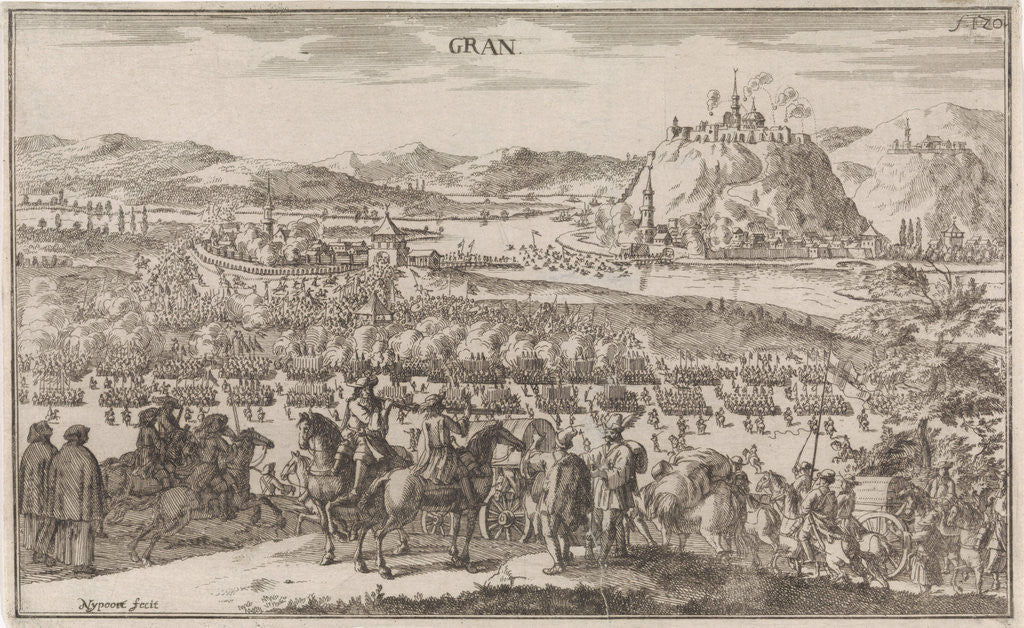 Detail of Siege of Esztergom in 1686 by Justus van den Nijpoort