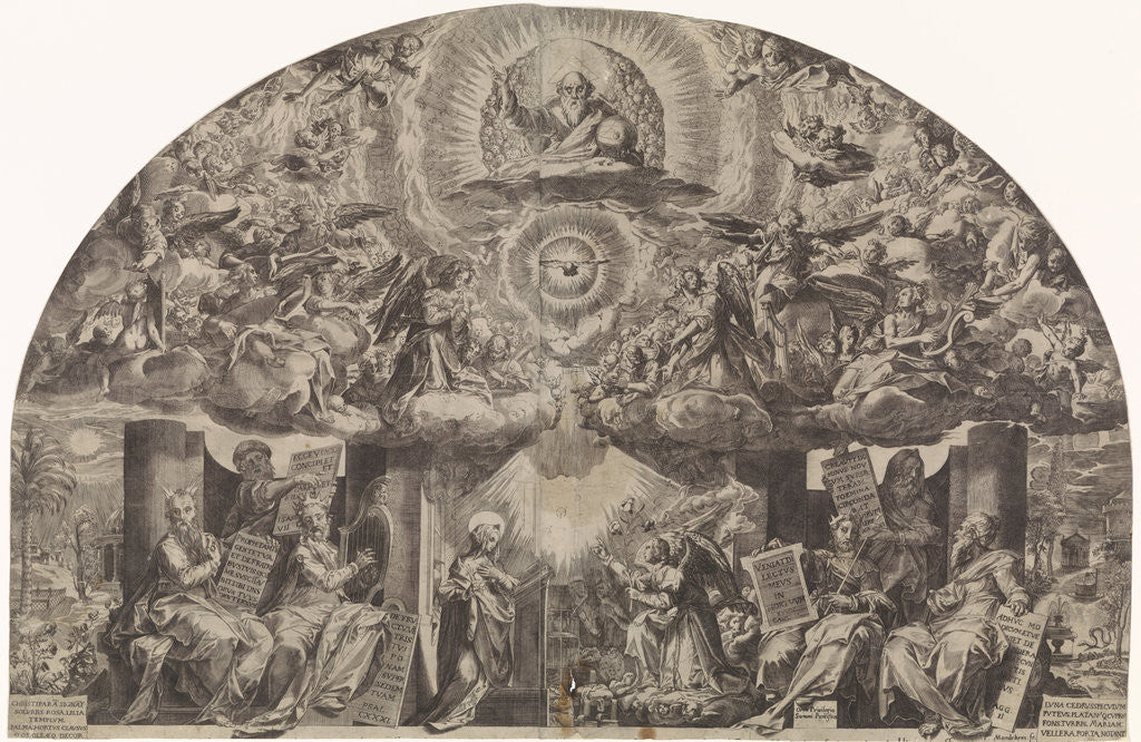 Detail of Annunciation, Paulus Mondekens by Federico Zuccaro