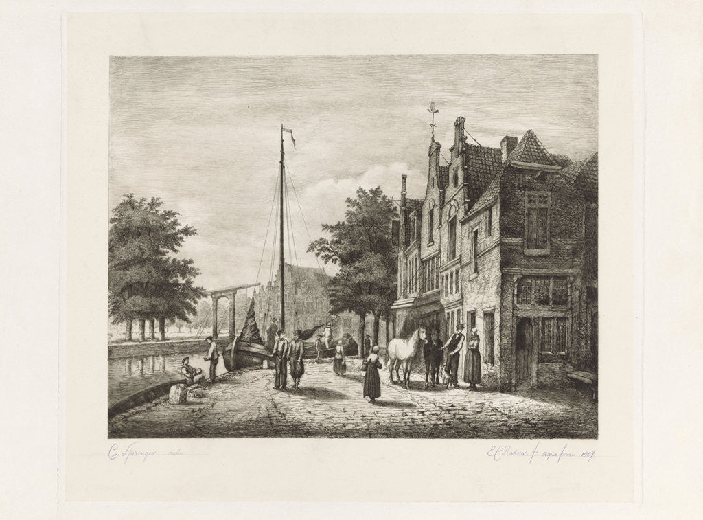 Detail of Street view by Eberhard Cornelis Rahms