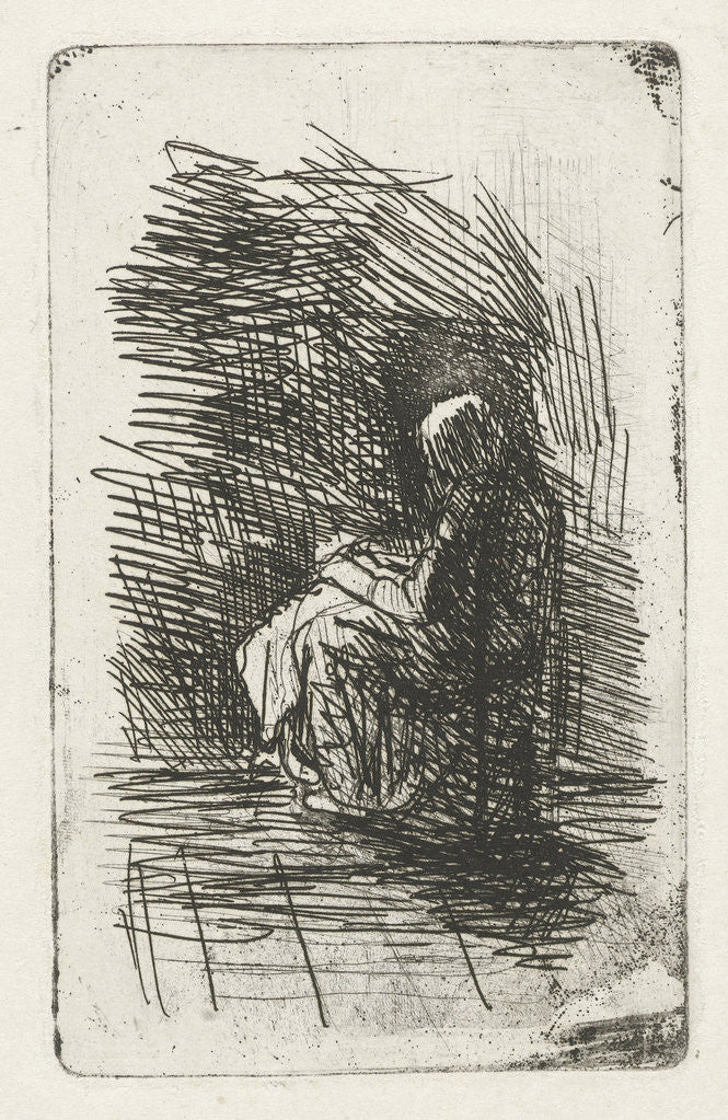 Detail of Seated Woman by Jozef Israëls