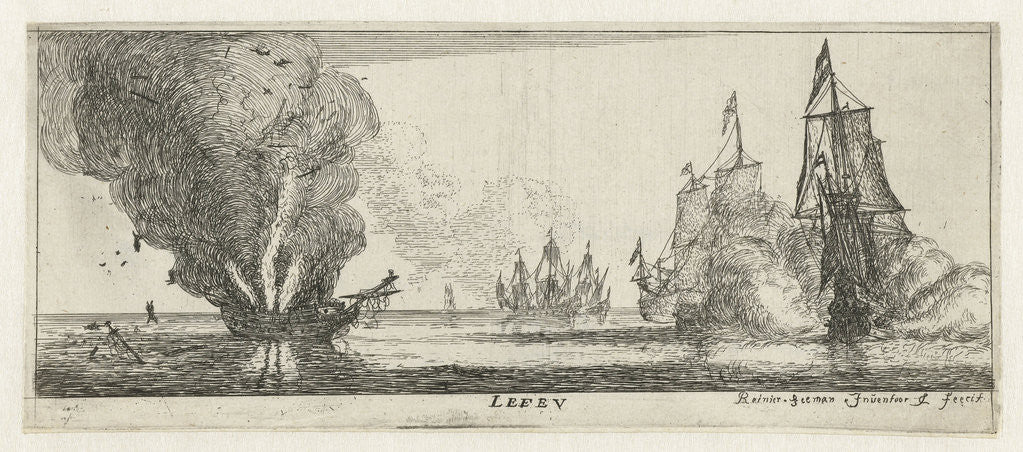 Detail of Fire by Reinier Nooms