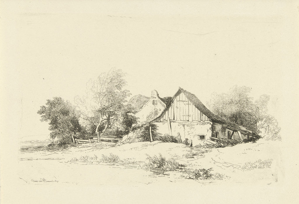 Detail of Shed on the waterfront by Remigius Adrianus Haanen