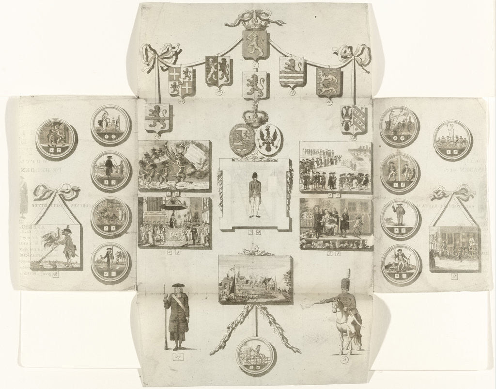 Detail of Name Card of Mattheus Ignatius van Bree by Boardgame about the Patriots