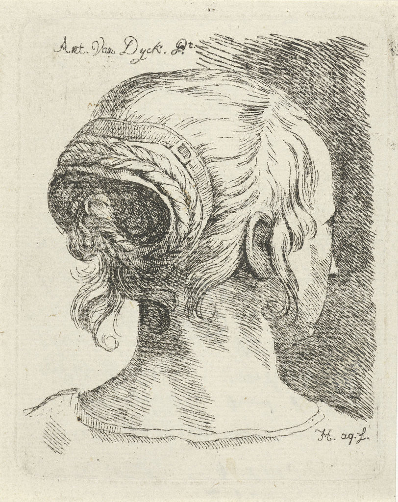 Detail of Head of a woman seen from behind by James Hazard