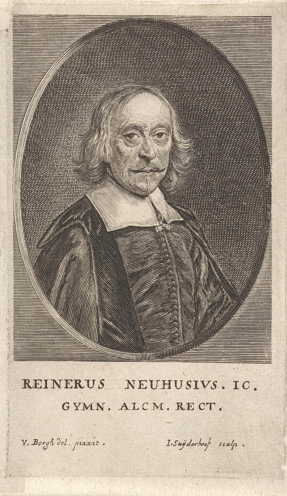 Detail of Portrait of Reinier Neuhusius by Jonas Suyderhoef