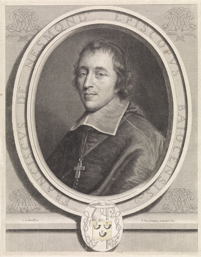 Detail of Portrait of François (II) the Nesmond by Pieter van Schuppen