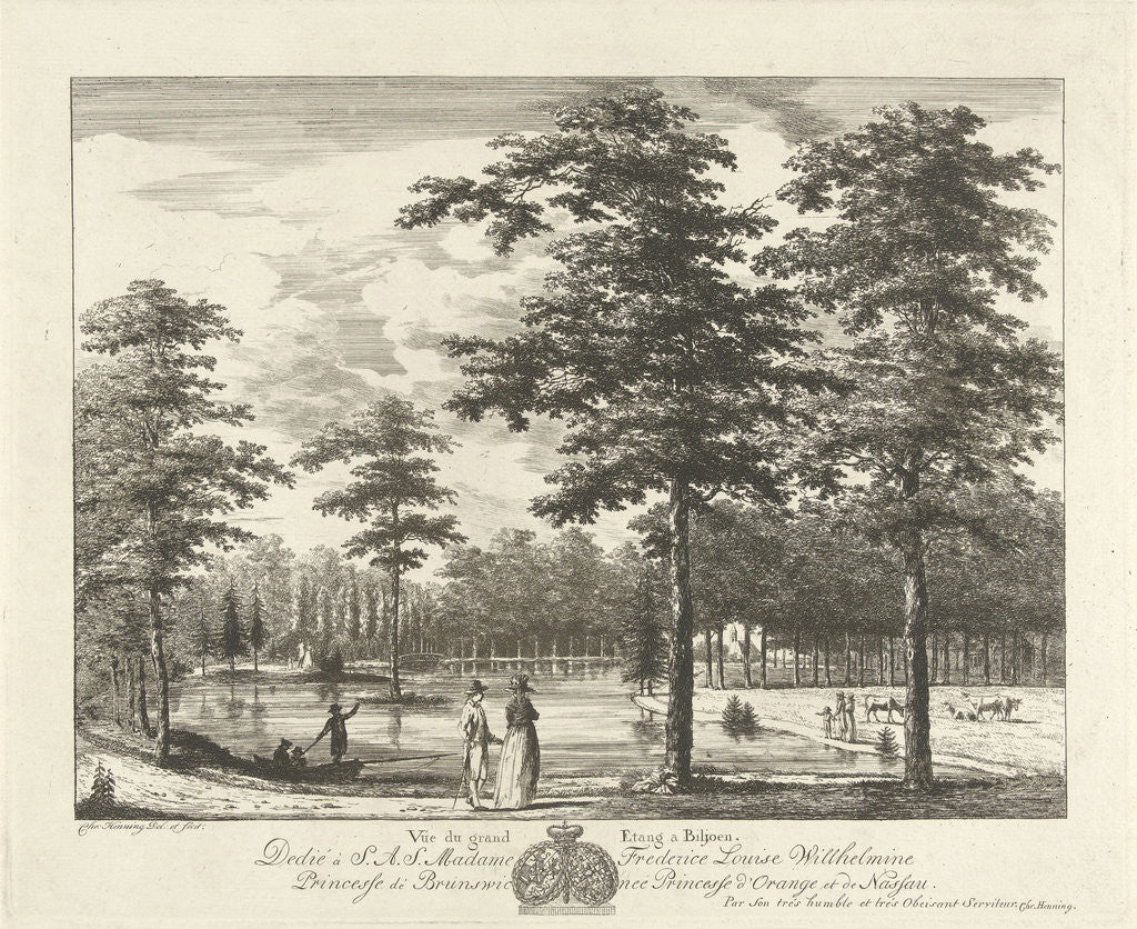 Detail of View of the pond at Trillion by Christian Henning