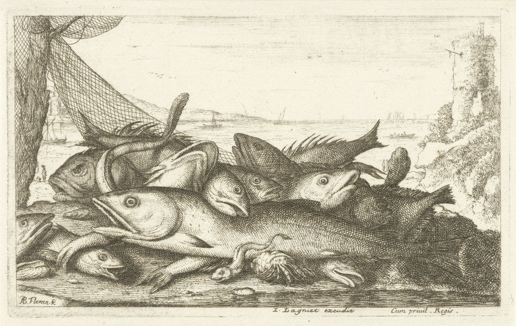 Detail of Fishes by Lodewijk XIV