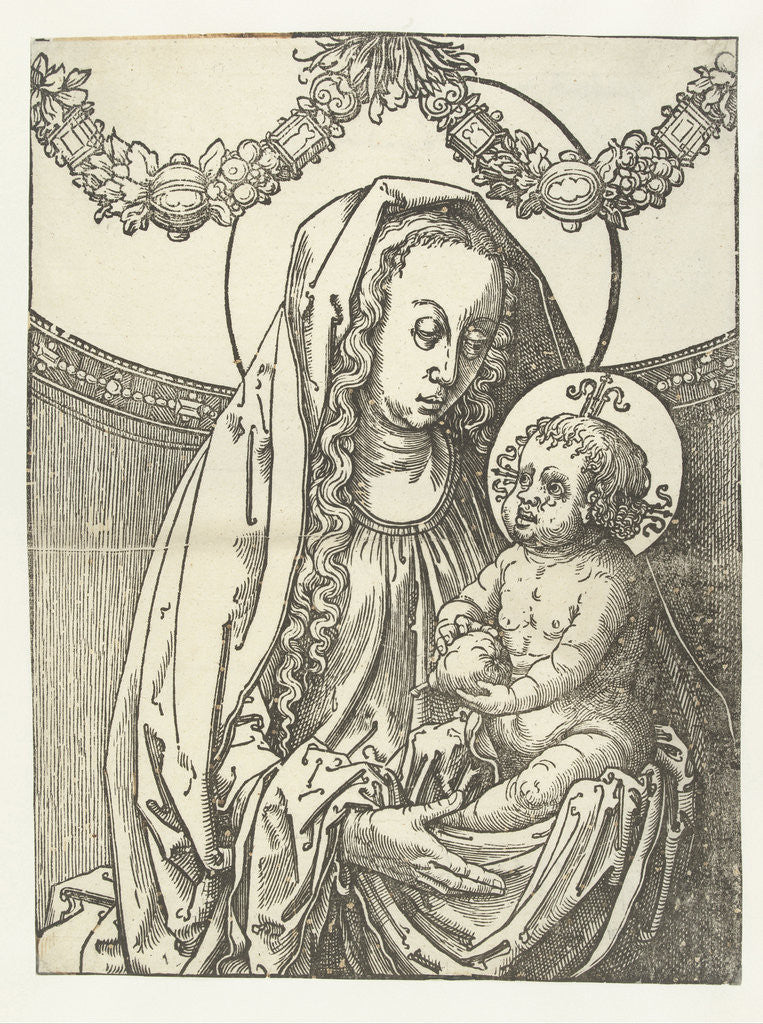 Detail of Virgin and Child by circle of Lucas van Leyden