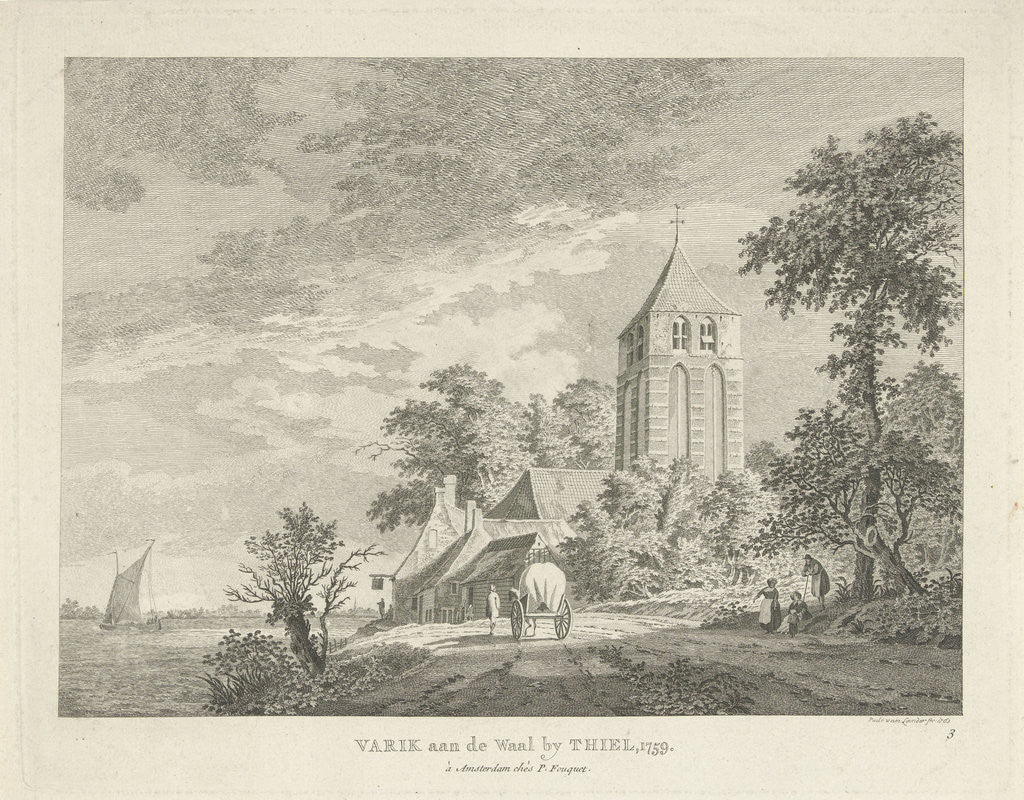 Detail of Varik, The Netherlands 1759 by Pierre Fouquet