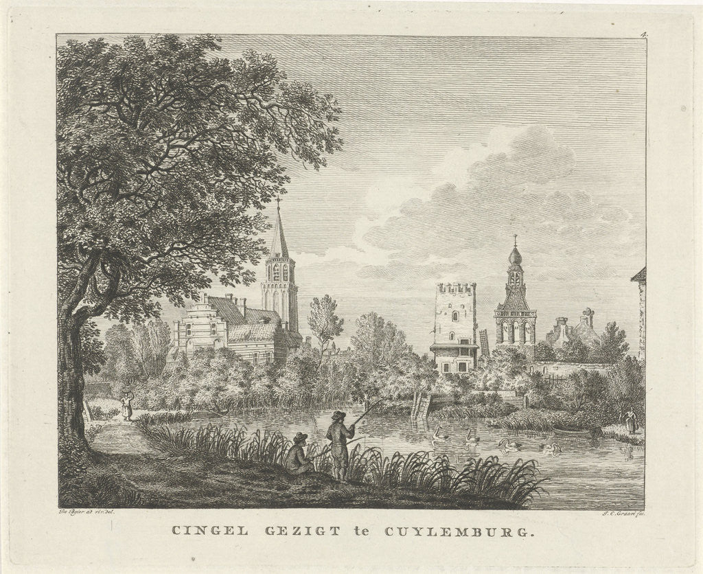 Detail of View of Culemborg by Jan Evert Grave