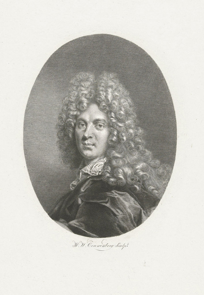 Detail of Portrait of Pierre-Vincent Bertin by Henricus Wilhelmus Couwenberg