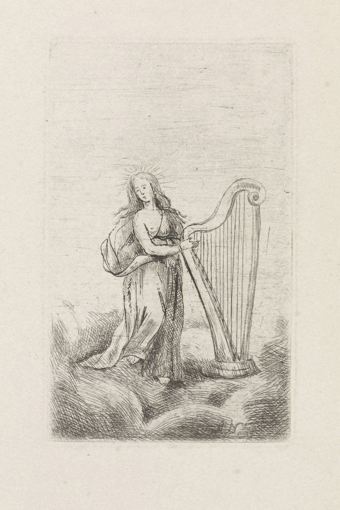 Detail of The Saint Cecilia by Anna Cecile Wilhelmina Jeanette Jacqueline Nahuys