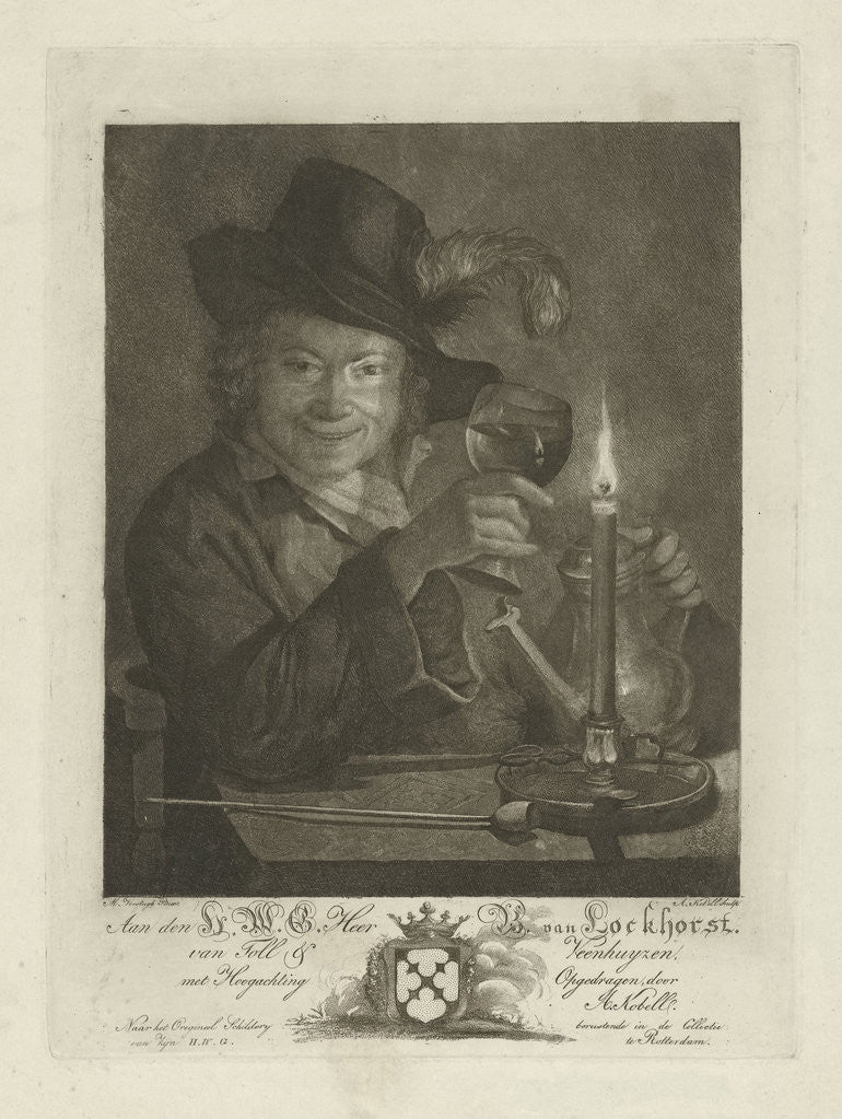 Detail of Boy near candlelight by Anna Kobell