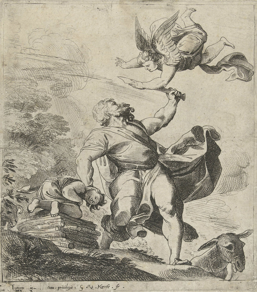 Detail of Sacrifice of Isaac by Willem van Haecht II