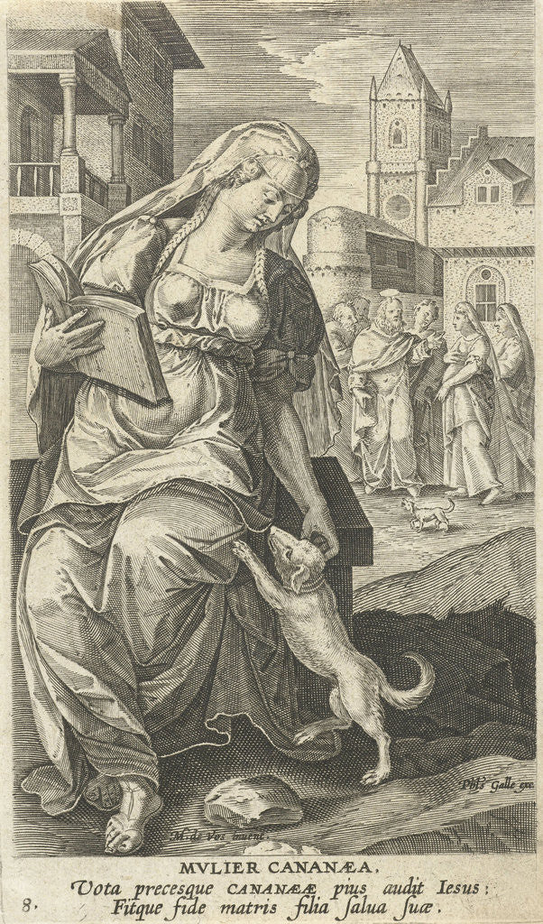 Detail of The Canaanite woman by Cornelis Kiliaan