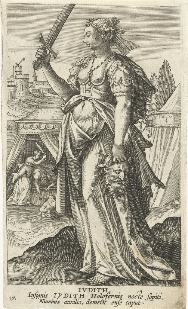 Detail of Judit by Cornelis Kiliaan