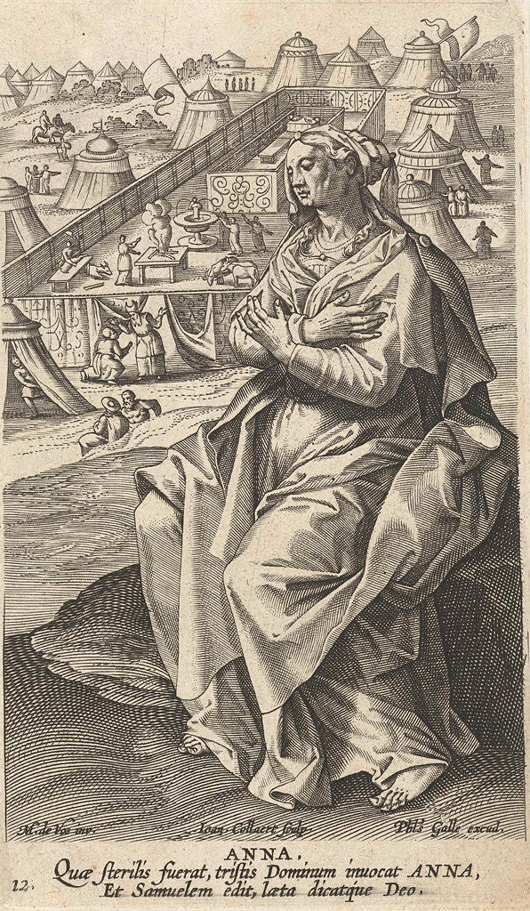 Detail of Hanna. Jan Collaert (II) by Cornelis Kiliaan