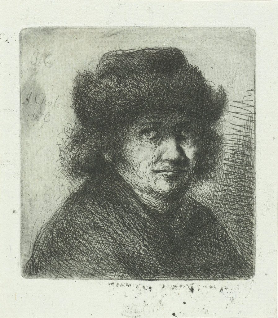 Detail of Adult man with hat by Jan Chalon