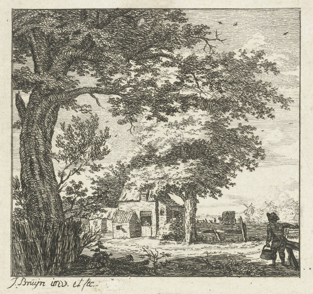 Detail of Farmhouse by Johanna de Bruyn