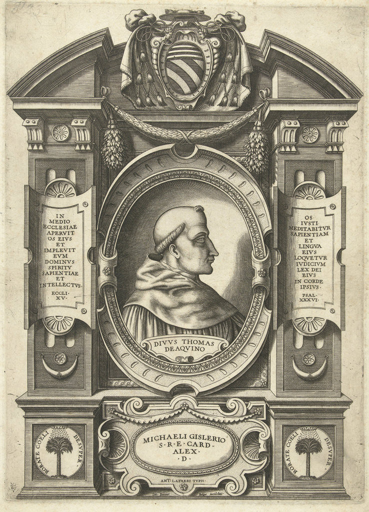 Detail of Thomas Aquinas by Antonio Michele Ghislieri