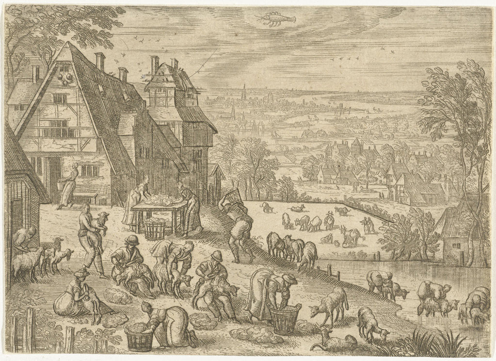 Detail of June by Pieter van der Borcht I