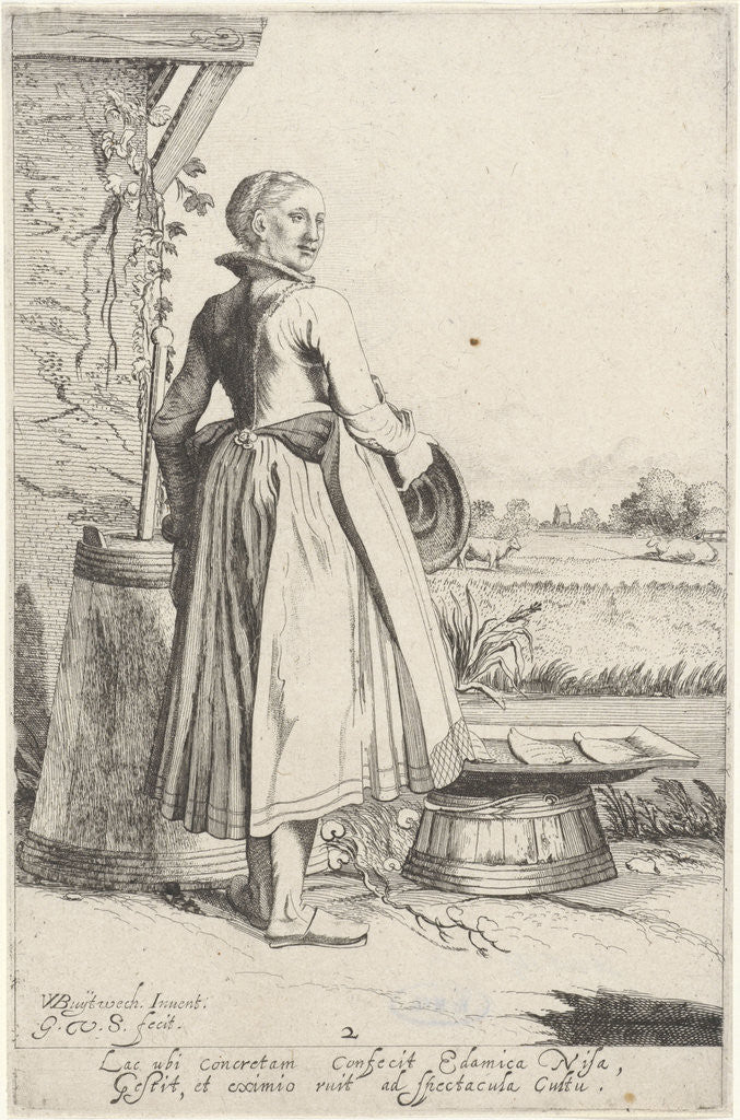 Detail of Girl from Edam, on the back by The Netherlands