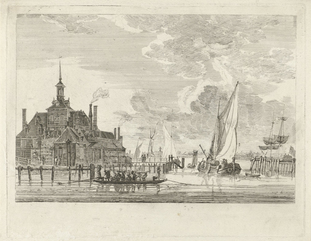 Detail of Oude Hoofdpoort Rotterdam by Gerrit Groenewegen