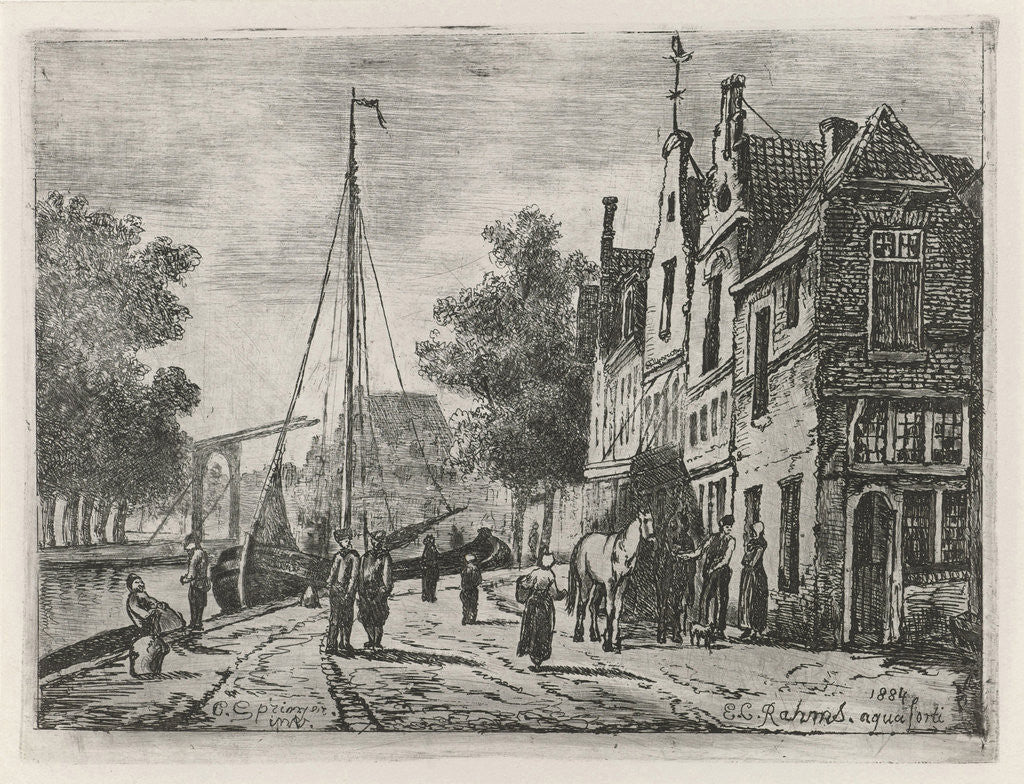 Detail of Street view by Eberhard Cornelis Rahms