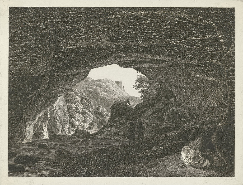 Detail of Cave by Josephus Augustus Knip