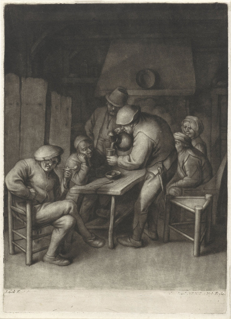 Detail of Farmer inn by Adriaen van Ostade