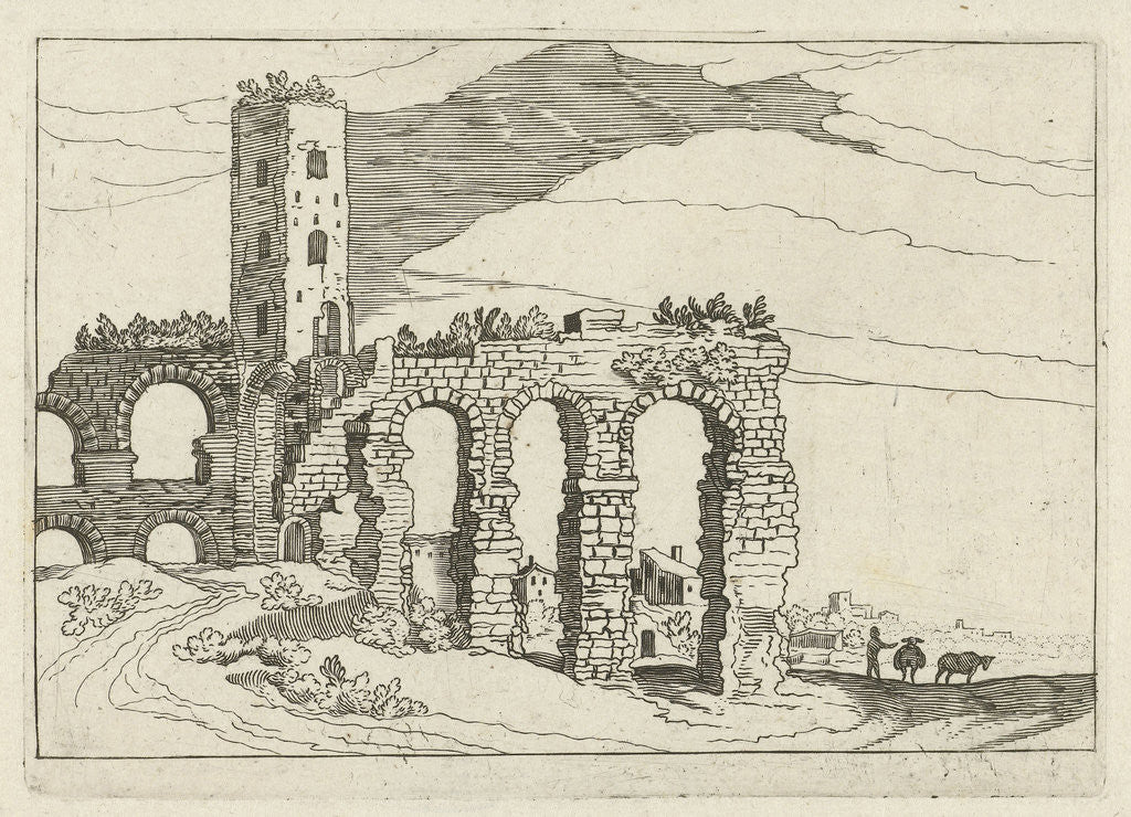 Detail of Ruin aqueduct by Anonymous